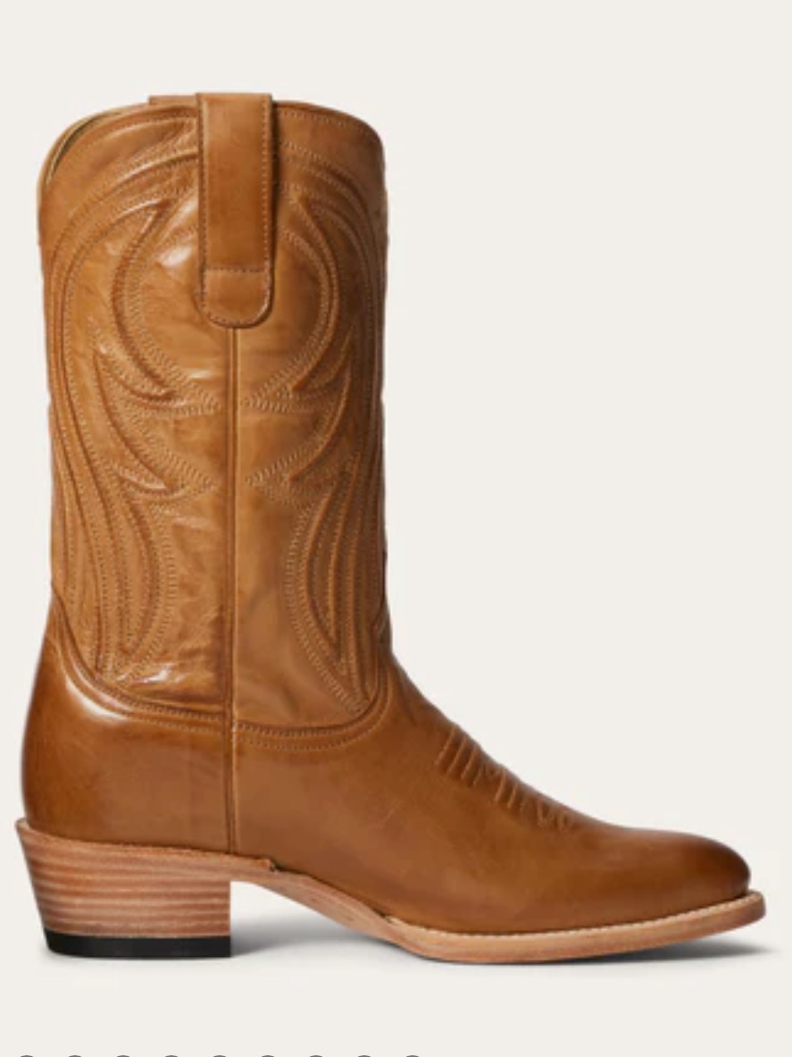 Stetson Nora Tan Leather Boot Western Cowboy Cowgirl